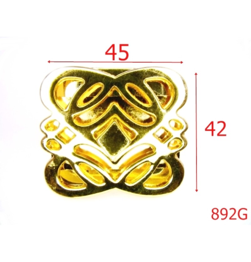 892G/INCHIZATOARE POSETA 45*42 -45x42-mm---gold---12F4--D23