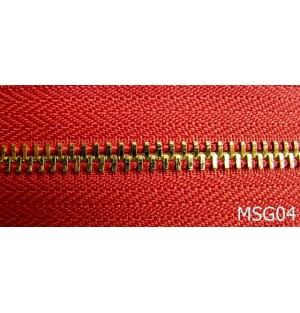 MSG04/FERMOAR METALIC DUBLU GOLD-Nr 5-mm---ROSU---